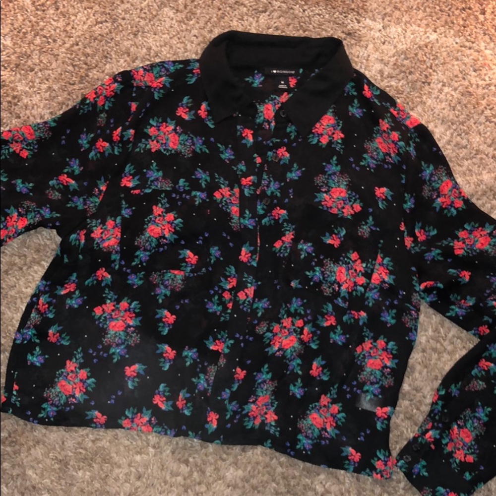 Button down fancy top